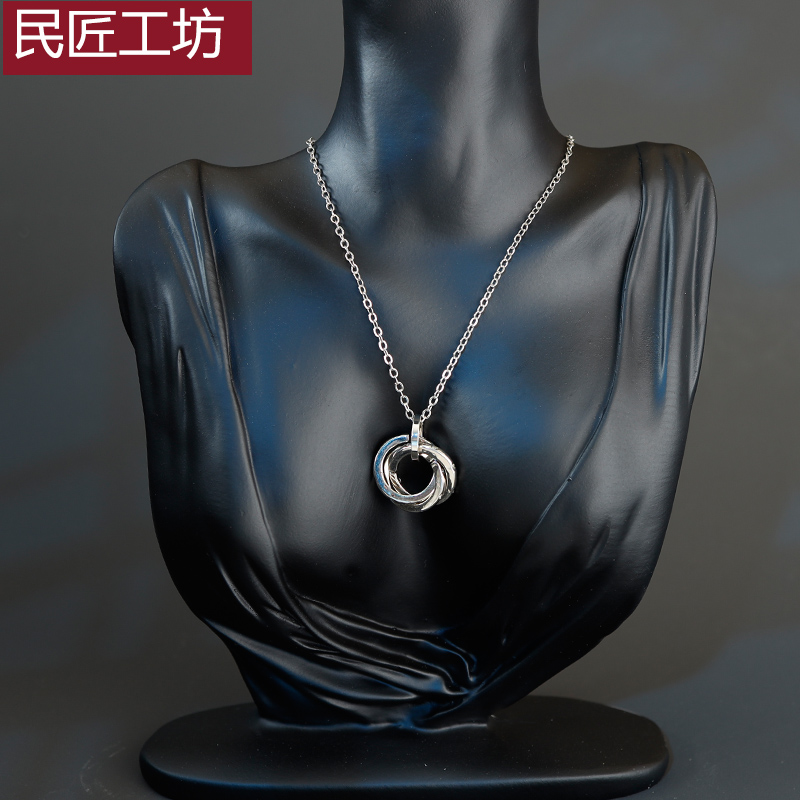 民匠工坊圆环毛衣链时尚情侣款