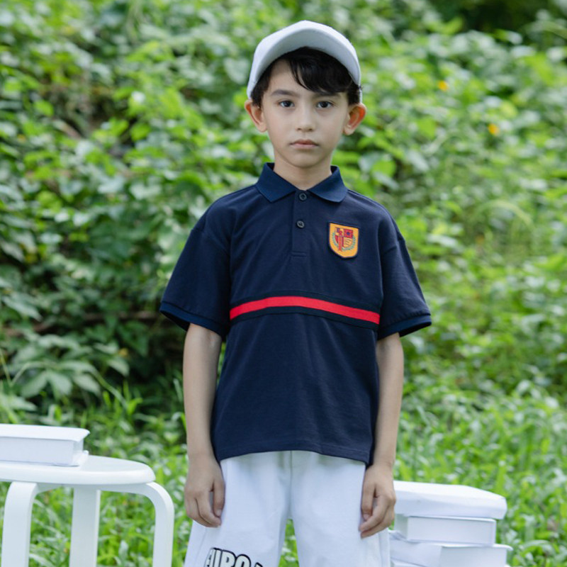 欧恰恰男童 春夏韩版时尚百搭休闲翻领短袖T恤POLO衫E102101044