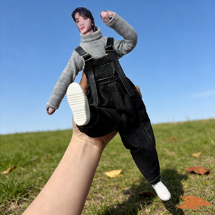 背带40厘米老鼠干玩偶换装搞笑连衣牛仔裤风格时尚周边玩具配件