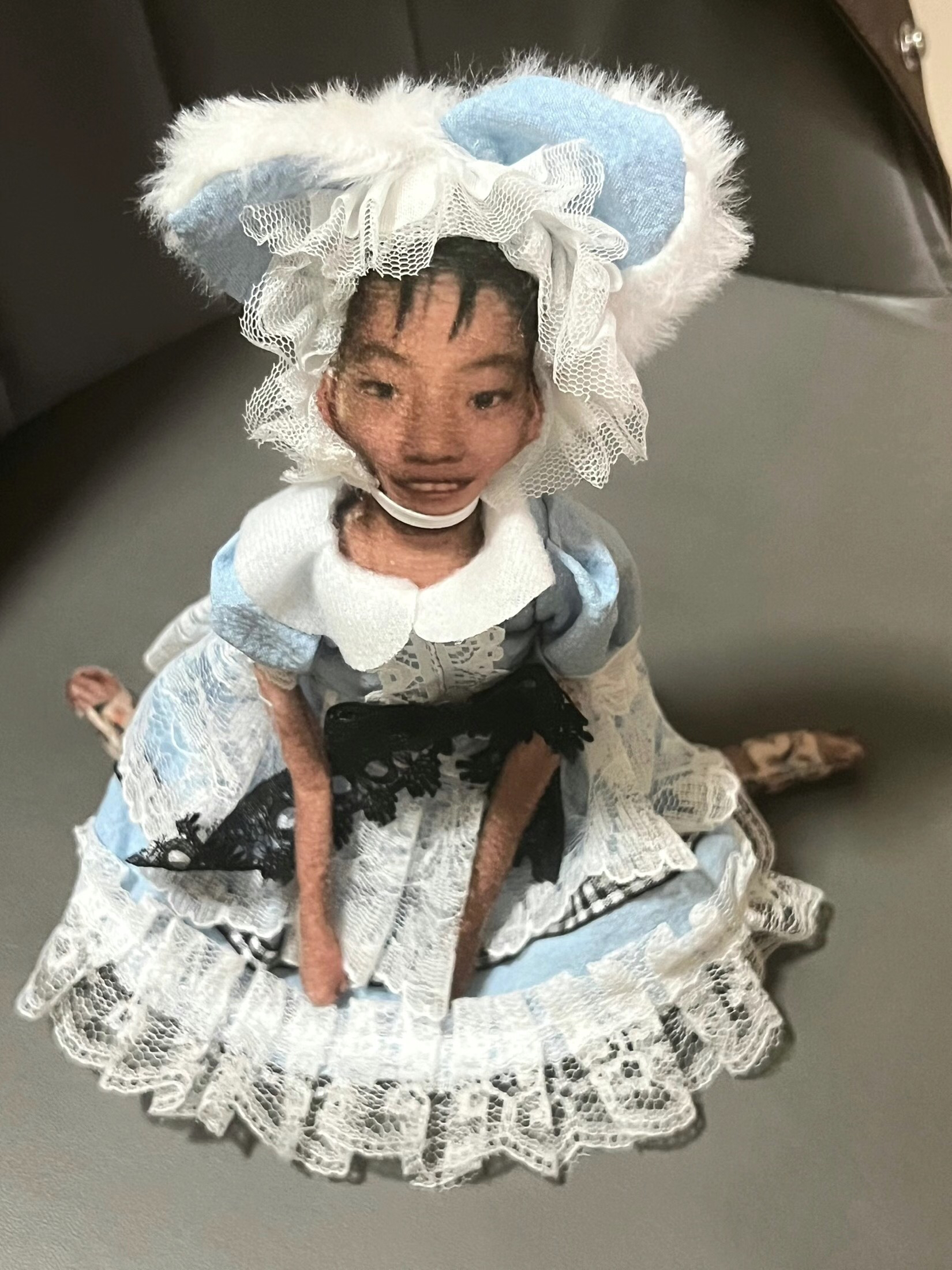 老鼠干玩偶换装搞笑连衣裙女仆装洛丽塔风格时尚潮流周边玩具配件