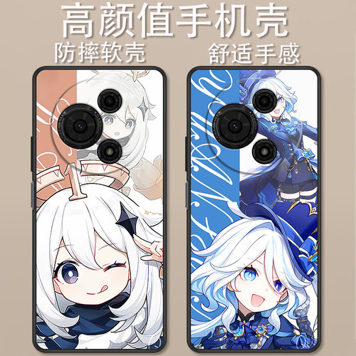 适用于TCL 60SE手机壳卡通动漫原神芙宁娜七七创意Q版可爱TCL 605时尚全包防摔高颜值男女款定制保护套ins风