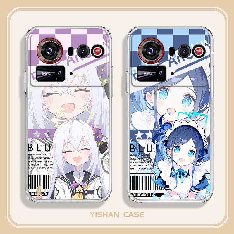 适用于努比亚z80ultra手机壳卡通透白软壳爱丽丝白洲梓创意可爱z80至尊全包防摔高颜值男女款定制保护套ins风