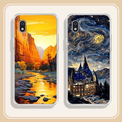 适用于bigme大我Hibreak Pro手机壳6.13寸透明气囊卡通梵高风景全包防摔创意可爱高颜值男女款定制保护套ins