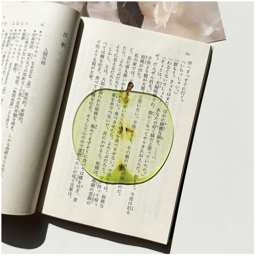 原创青苹果芒果苹果水果书签