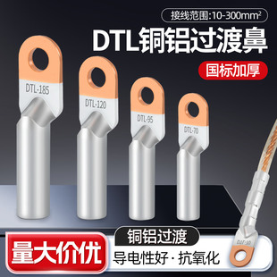 120 400 铜铝线鼻子平方线耳接线铝鼻子铜铝接头DTL25