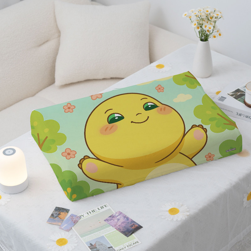 动画片奶龙乳胶枕芯套子卡通可爱枕套