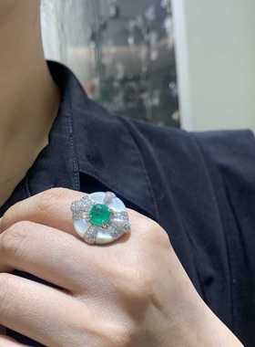 俏立女纯银办公室气质戒指好看