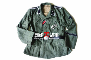 WS作战服套装 德军精英M40上级小队长 中士原野灰毛呢野战服套装