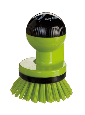 德国原装进口Haug bursten 球形自储清洁液餐具刷 省时省力洗碗刷