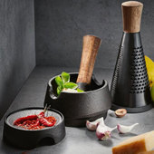 德国GEFU 铸铁擦姜蒜干酪巧克力研磨研钵器 Cutting研磨擦丝器