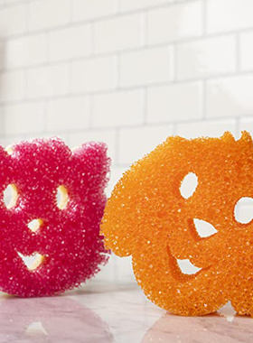 美国Scrubdaddy 宠物造型海绵擦 洗碗擦清洁擦速干家务好帮手