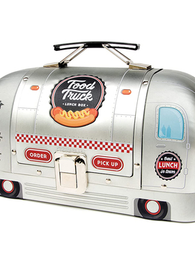 英国SUCK UK 卡车食品车午餐便当盒 创意儿童成人亮眼水果零食盒