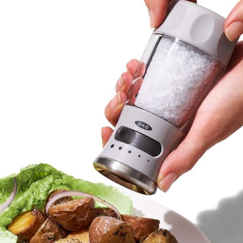美国OXO 手动海盐研磨器 厨房家用盐调味料瓶 5档粗细程度可选