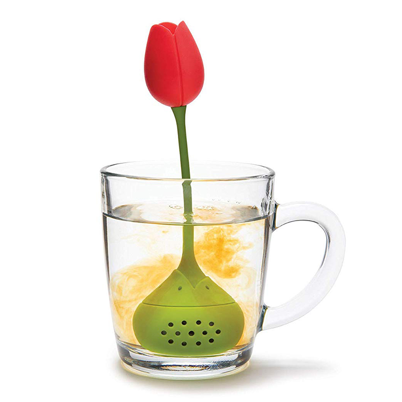 以色列ototo 好心情郁金香花朵泡茶器 茶袋 创意茶叶过滤器