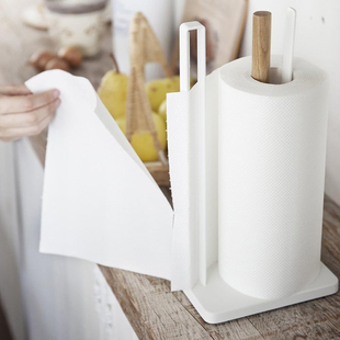 日本Yamazaki 可单手撕厨房纸巾架 创意设计便捷实用家用卷纸架