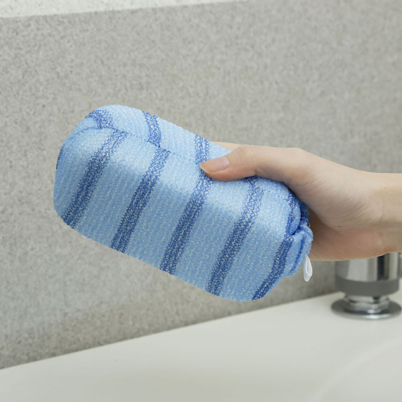 日本产原装进口Aisen 抗菌激爽洗澡海绵硬型 温和清洁多泡沫耐用