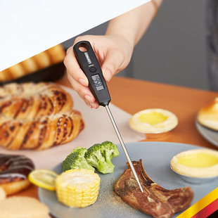 德国Leifheit 食品测温计牛排牛奶测水测油温器 电子厨房温度计