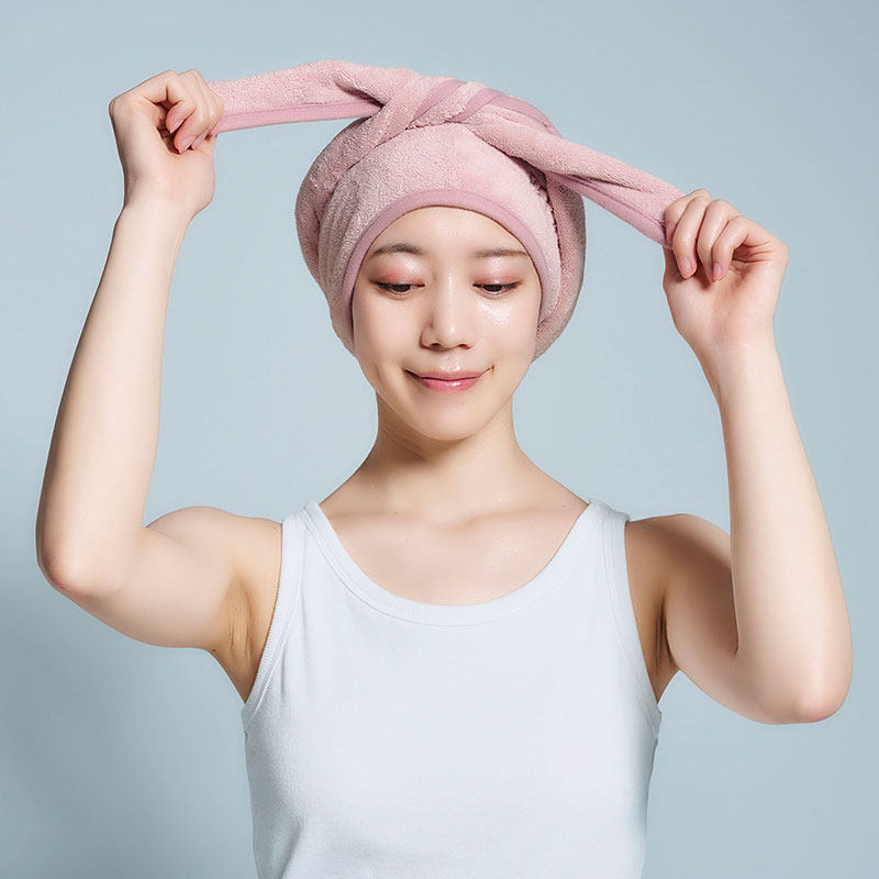 日本Cogit BEAULy 系列长款干发帽 超强吸水加大尺寸长发适用