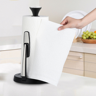 美国Dailyart 厨房台面纸巾架 可单手撕卷纸架 不锈钢加重底座