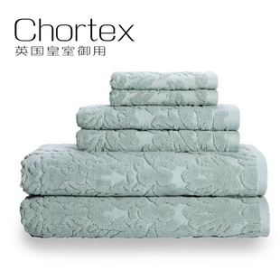 英国御用Chortex巴洛克Style人气浴巾土耳其长绒棉毛巾6件套