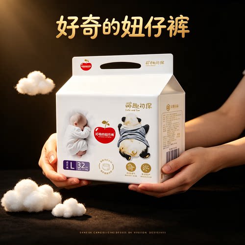 好奇的妞仔裤纸尿裤拉拉裤