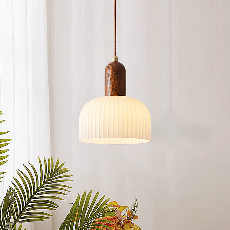 卧室床头小吊灯简约餐厅灯法式中古复古田园日式单头民宿房间灯具