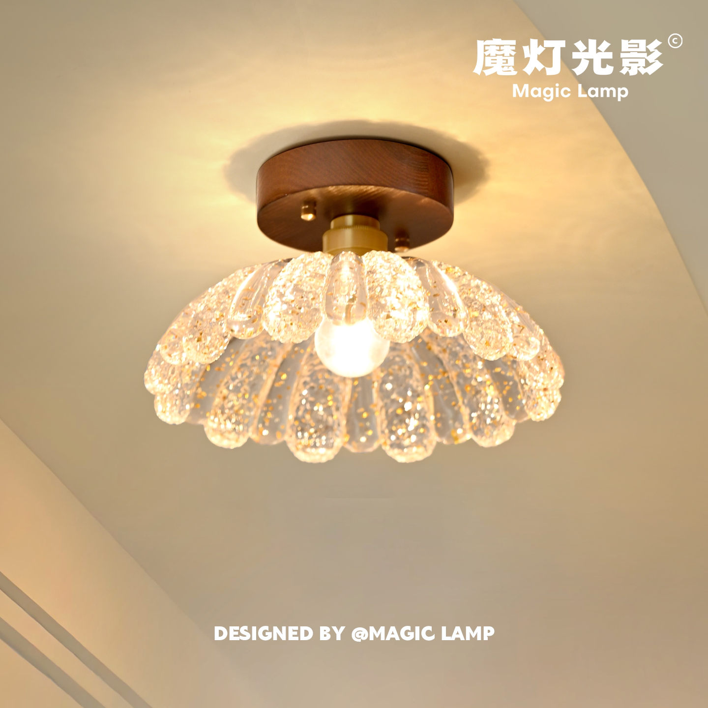 中古风过道灯走廊灯法式复古简约现代轻奢阳台灯高级感创意玄关灯