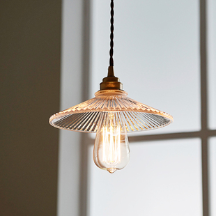 日式侘寂风灯具ins全铜复古餐桌橱窗极简民宿玄关过道吧台吊灯