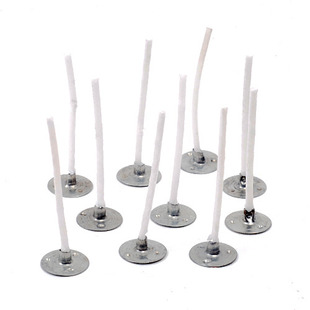 DIY香薰蜡烛原材料茶蜡烛芯3cm带托美国无烟进口灯芯新品 上市热销