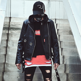 秋冬装潮男演出服韩版修身男士机车皮衣夜场酒吧DJ朋克W127P125，男装皮衣，星座101A-3