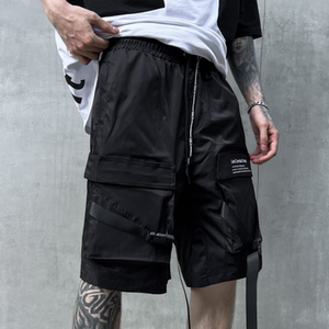 夏季多口袋伞兵机能工装直筒短裤男潮流ins冲锋裤五分裤 DK66 P65图片