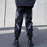 2025春机能风伞兵反光袋工装裤男潮流宽松束脚休闲长裤K929P105，男装工装外套，星座101A-3