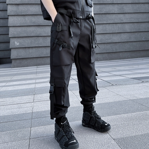 2025春季机能风伞兵工装裤男潮流宽松束脚休闲ins长裤 K939 P115图片