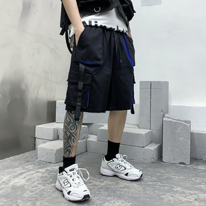 夏季男士工装短裤潮牌ins炸街宽松日系五分裤潮流直筒裤 DK18 P55图片