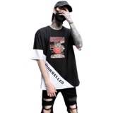 夏季男士休闲印花短袖T恤宽松圆领套头半袖上衣潮牌T420P55，男装T恤，星座101A-3