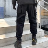 秋冬休闲裤男机能风宽松日系潮流炸街青春束脚工装裤子K872P65，男装工装外套，星座101A-3