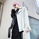 秋冬仿皮夹克男潮流炸街帅气宽松青春拼接休闲皮衣外套W329P135，男装夹克，星座101A-3