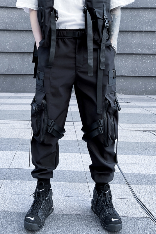 2025春季机能风伞兵工装裤男潮流宽松束脚休闲ins长裤K952P115,男装工装外套,星座101A-3