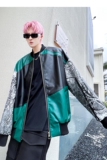 秋冬pu皮夹克男士潮流炸街休闲外套宽松时尚帅气皮衣W325P135，男装夹克，星座101A-3