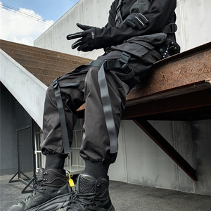 秋冬休闲工装裤男潮牌ins炸街宽松束脚机能风青年长裤 K870 P85图片