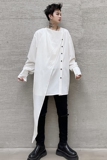 2025春夏男士衬衫设计感小众缎面宽松个性纯色休闲衬衣C198P75，男装衬衫，星座101A-3