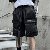 夏季多口袋伞兵机能工装直筒短裤男潮流炸街冲锋裤五分裤DK66P65，男装牛仔裤，星座101A-3