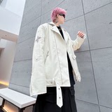 秋冬鳄鱼纹仿皮夹克男士潮流炸街宽松青春休闲皮衣外套W332P145，男装夹克，星座101A-3