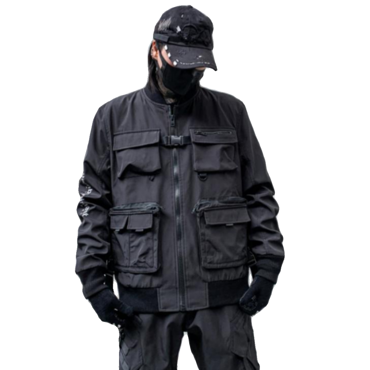 男装秋季多口袋机能风工装外套男潮流暗黑系夹克W321P175,男装夹克,星座101A-3