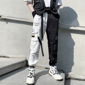 2025春夏工装机能风男士潮牌ins束脚休闲拼接青春裤子 K905  P75图片