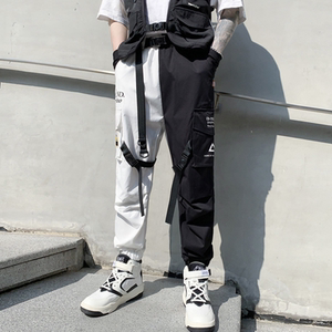 2025春夏工装机能风男士潮牌ins束脚休闲拼接青春裤子 K905  P75图片