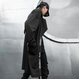 秋冬装男士长款披肩连帽外套暗黑潮薄风衣外套演出F407P105，男装风衣，星座101A-3