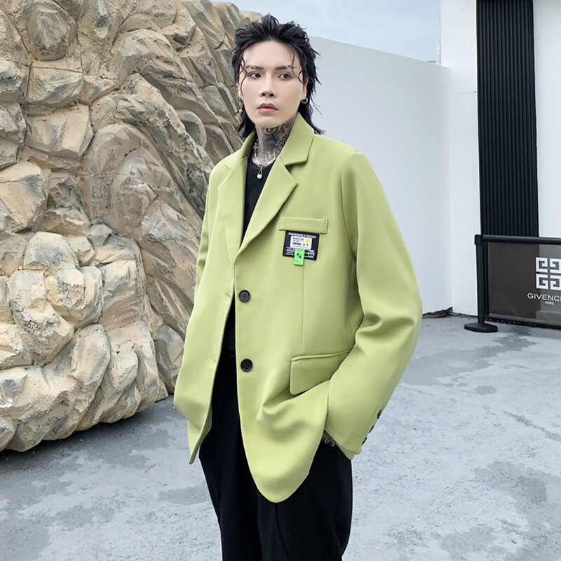 秋冬小西装外套男潮流炸街小单西休闲男宽松西服上衣 XF02 P95图片