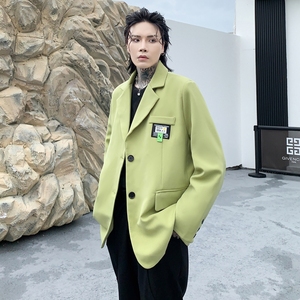 秋冬小西装外套男潮流炸街小单西休闲男宽松西服上衣 XF02 P95图片