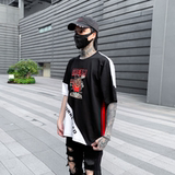 夏季男士休闲印花短袖T恤宽松圆领套头半袖上衣潮牌T420P55，男装T恤，星座101A-3